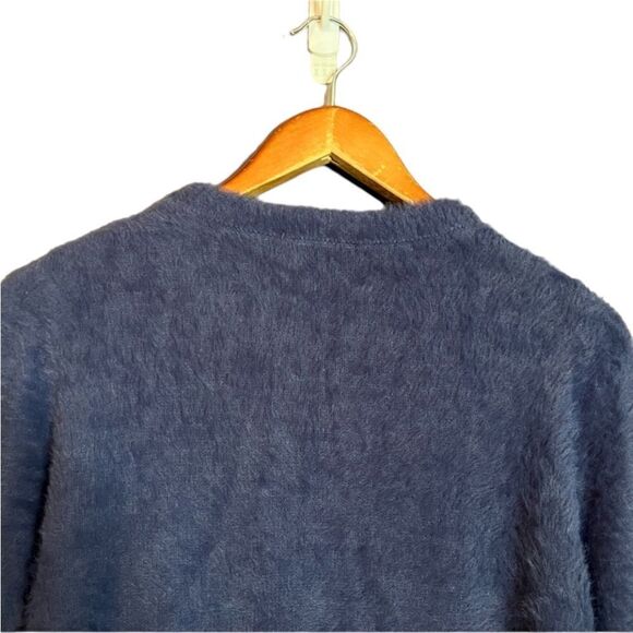 Zara blue fuzzy sweater. Size medium - Picture 9 of 11